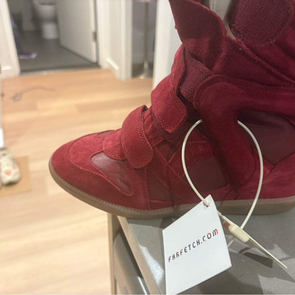 Isabel Marant Suede Wedge sneakers - Picture 3 of 5